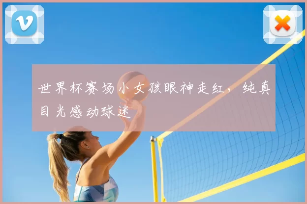 世界杯赛场小女孩眼神走红,纯真目光感动球迷