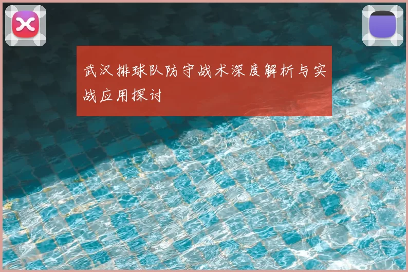 武汉排球队防守战术深度解析与实战应用探讨